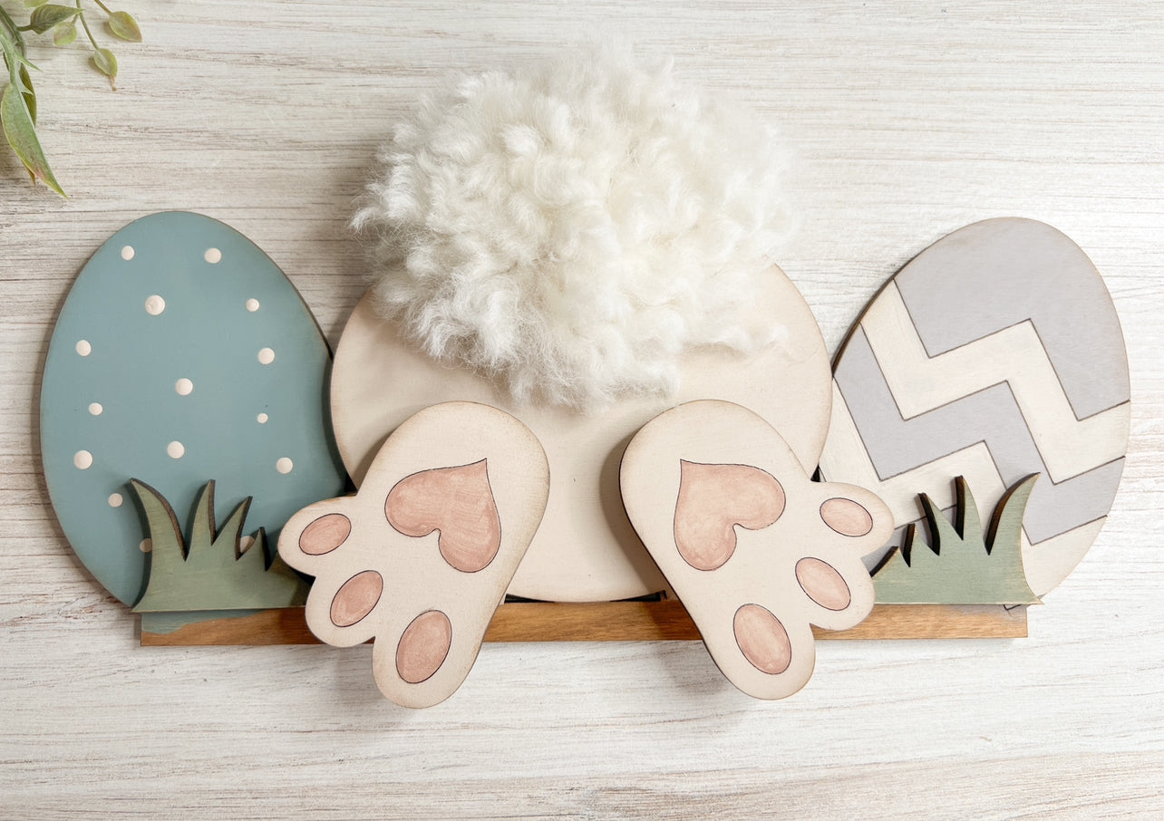 Easter Bunny Butt - ADD ON for interchangeable Rustic Truck - DIY HOME KIT - NO PAINTS