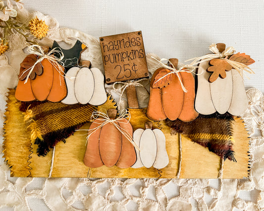 Hayrides & Pumpkins  - ADD ON for Interchangeable Rustic Truck - FINISHED PRODUCT