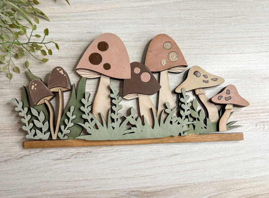 Mushroom Garden - ADD ON for Interchangeable Rustic Truck - FINISHED PRODUCT