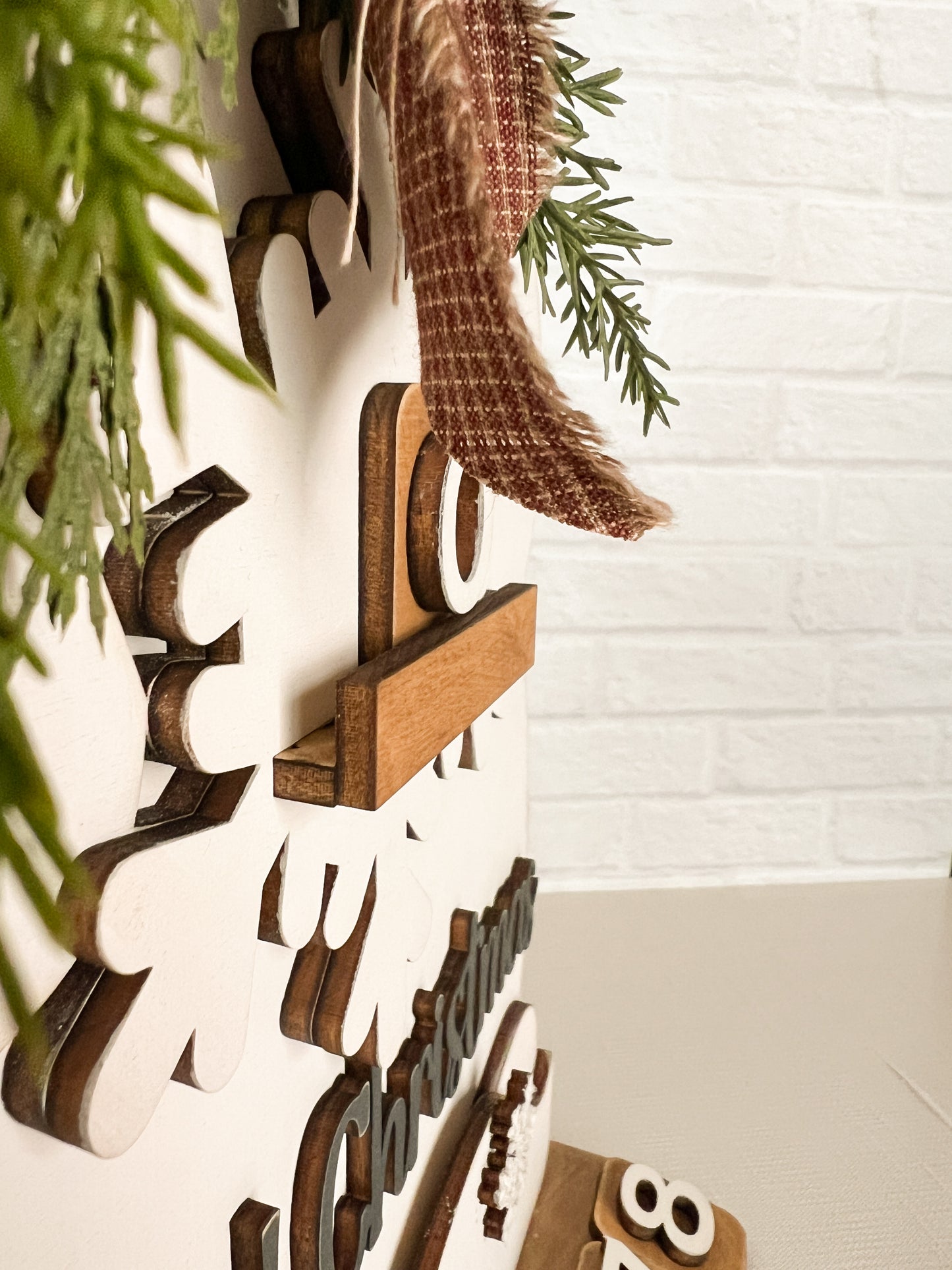 Snowman Countdown Shelf Sitter
