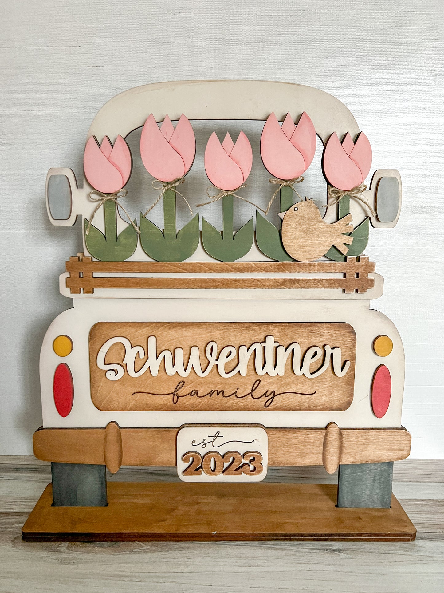 Spring Tulip Market - ADD ON for Interchangeable Rustic Truck - FINISHED PRODUCT