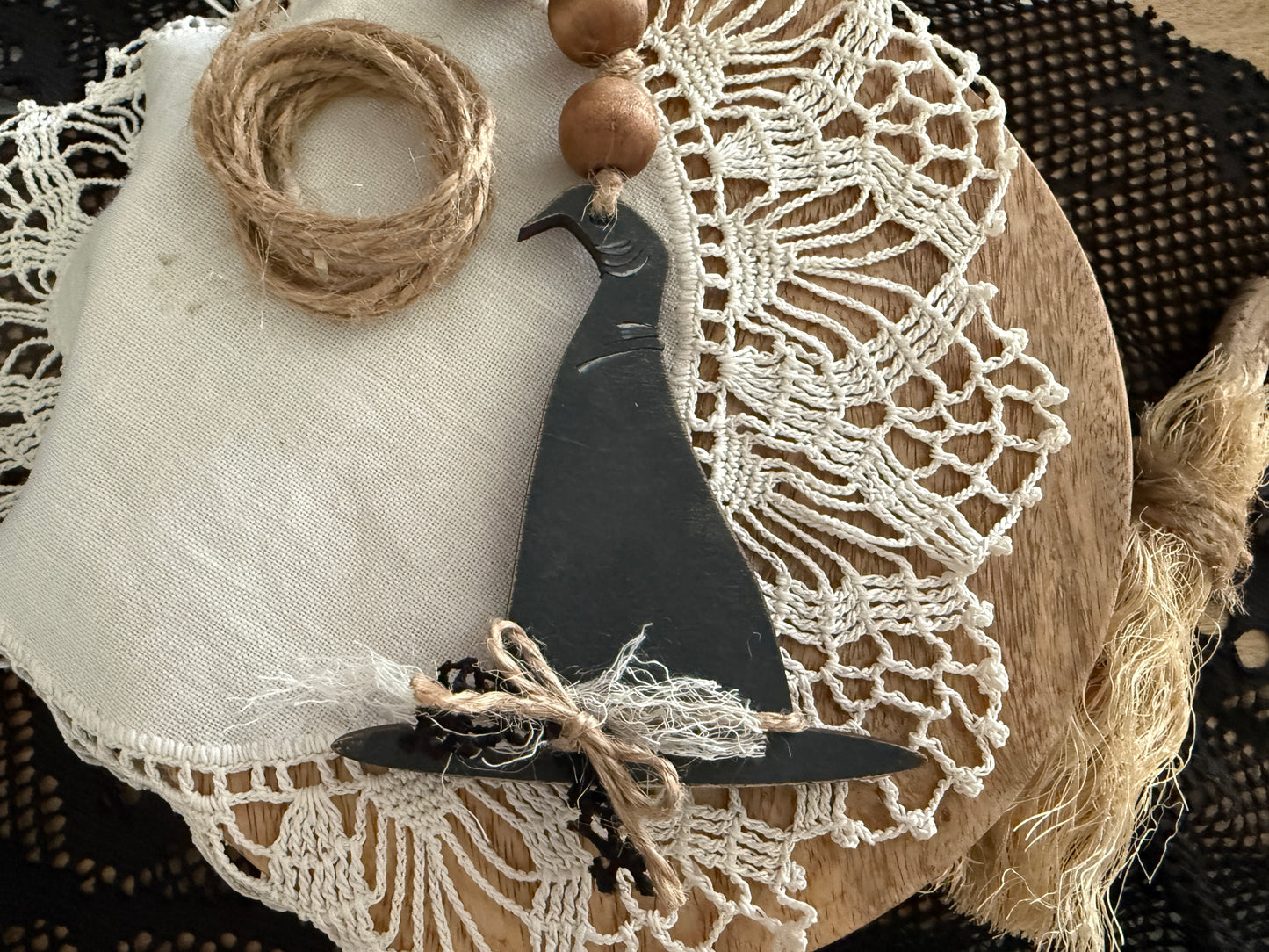 Witches Hat canister garland