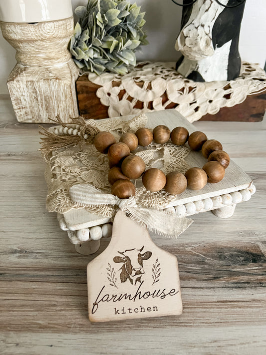 PRE-SALE : Farmhouse Kitchen Wood Bead Garland