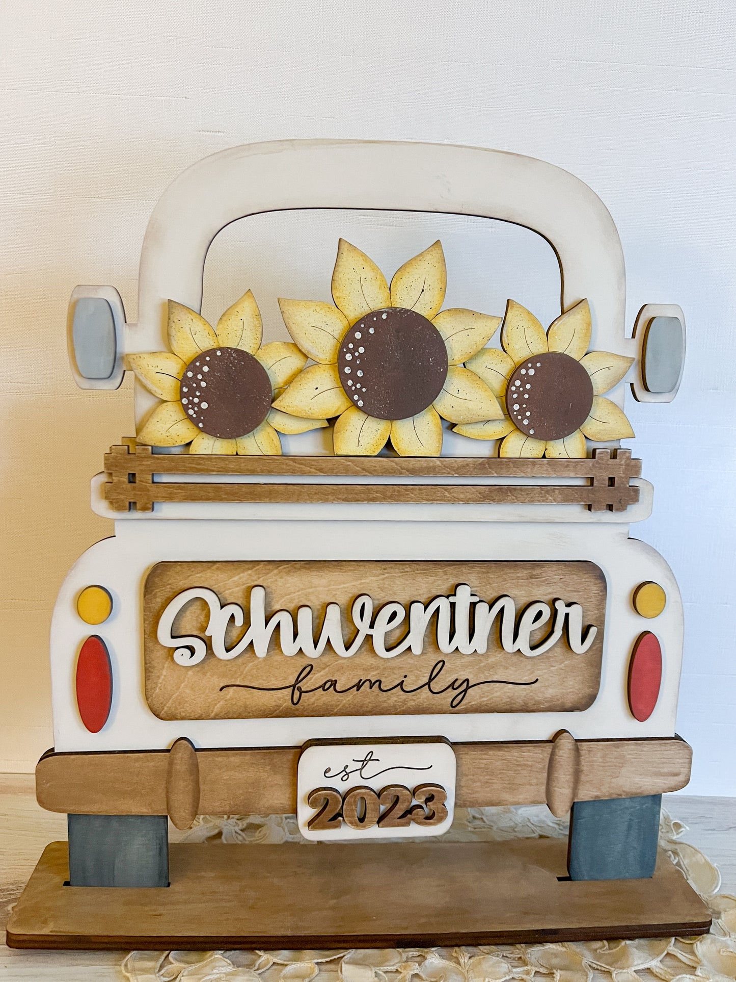 You are my sunshine sunflowers- ADD ON for Interchangeable Rustic Truck - FINISHED PRODUCT