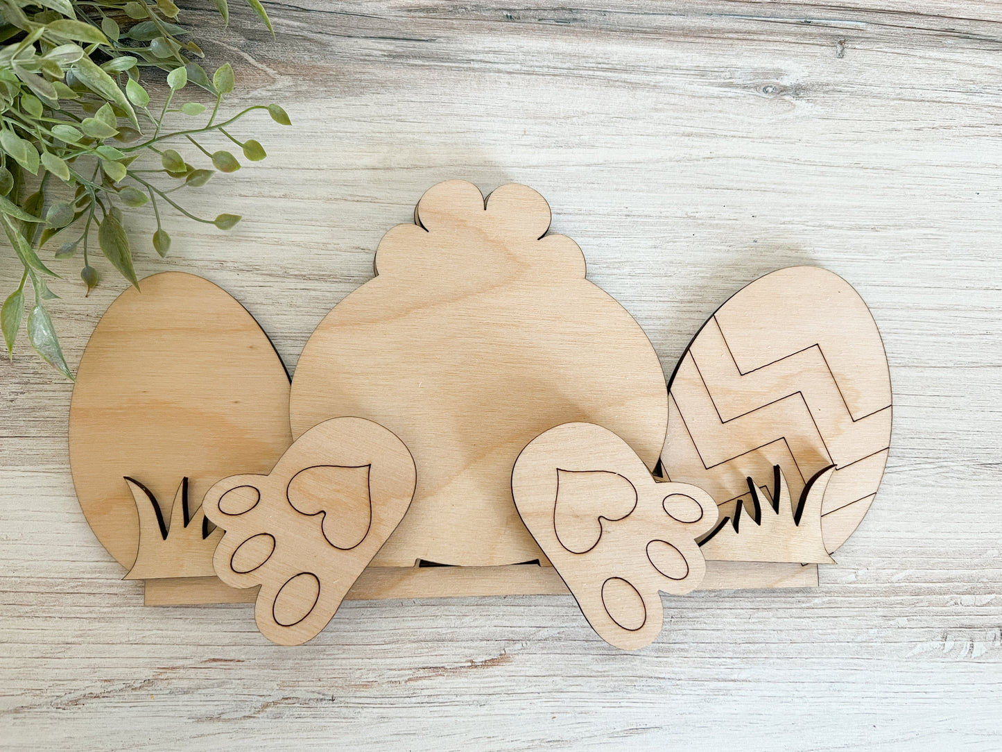Easter Bunny Butt - ADD ON for interchangeable Rustic Truck - DIY HOME KIT - NO PAINTS