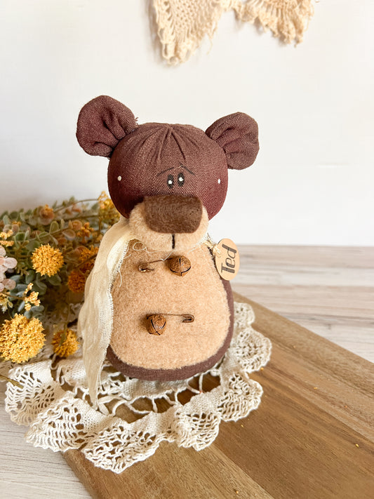 "TED"  Tattered Teddy