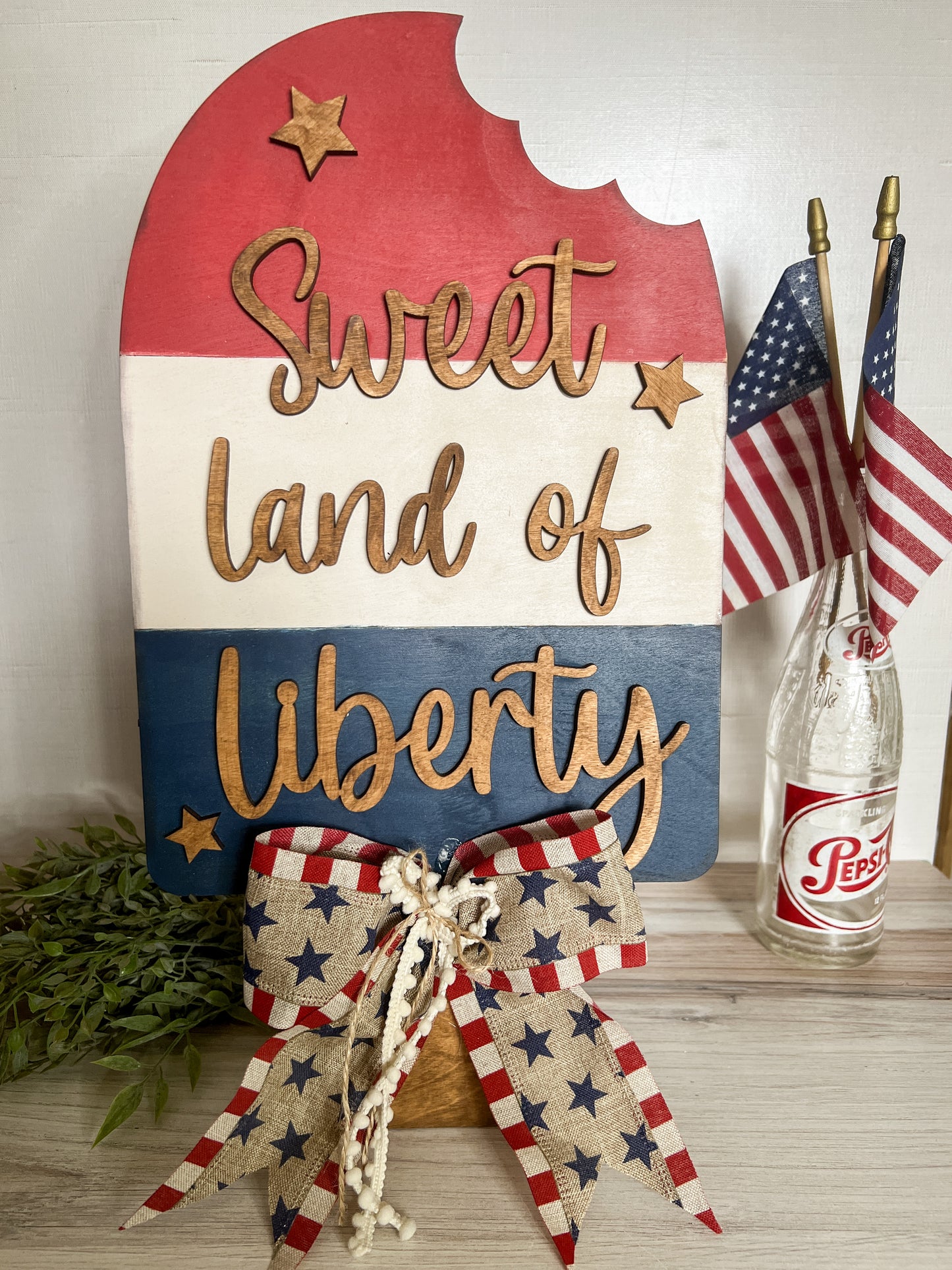 Patriotic Popsicle Door Hanger - FINISHED PRODUCT