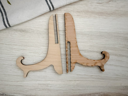 Easel Stand 5.5" - SET OF 2 - Unfinished - DIY