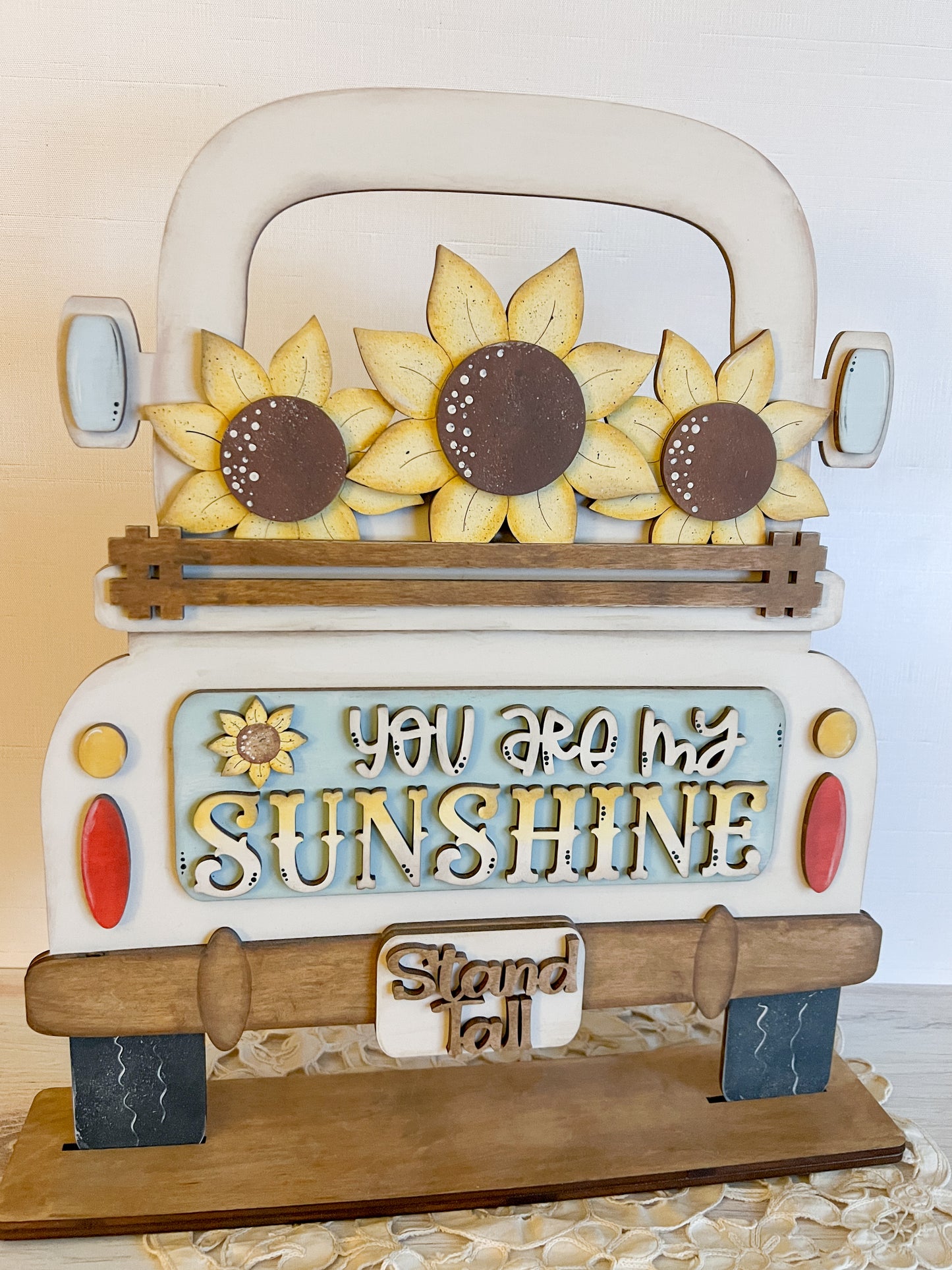 You are my sunshine sunflowers- ADD ON for Interchangeable Rustic Truck - FINISHED PRODUCT