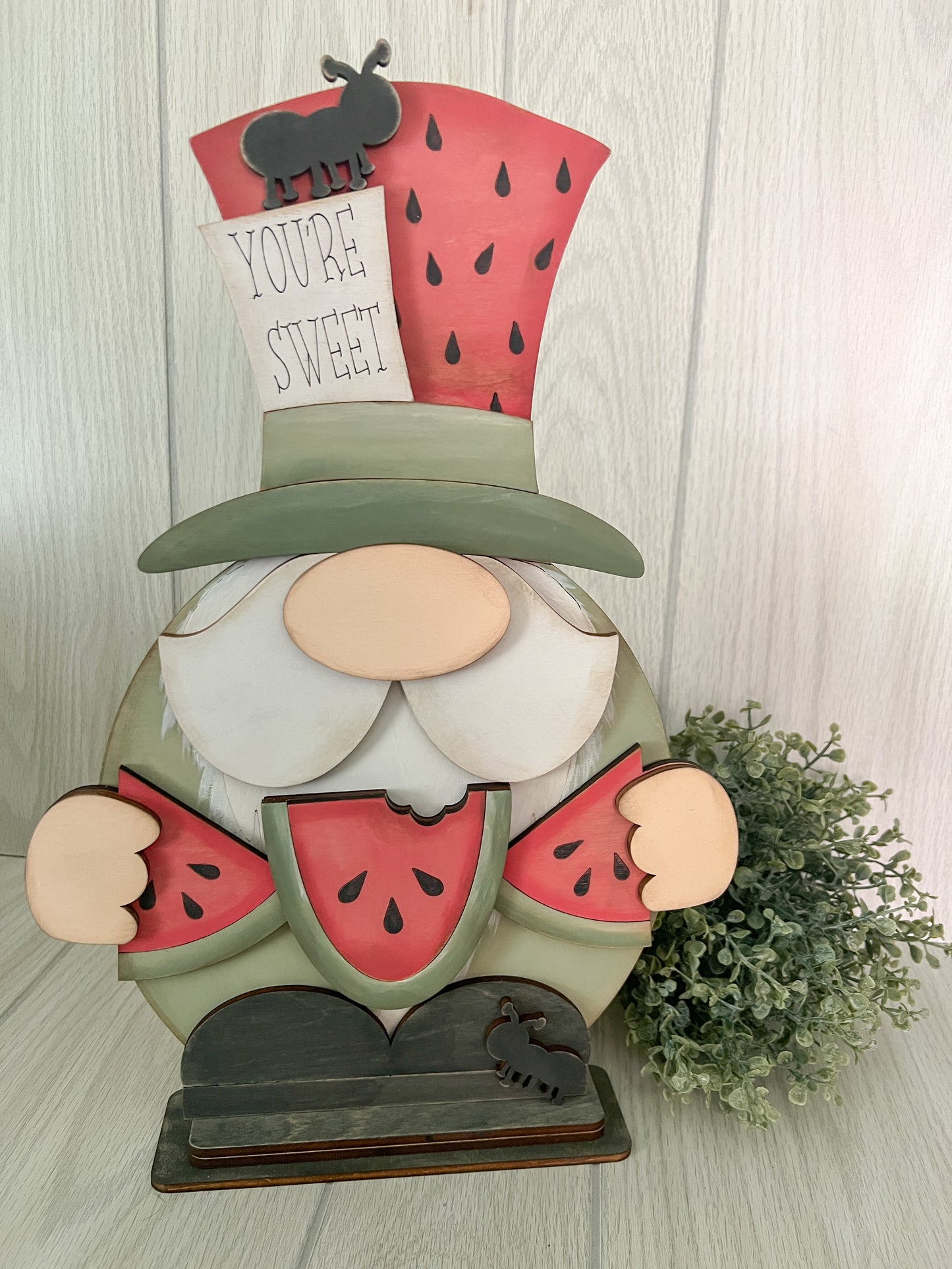 Watermelon Summer Gnome DIY Home Kit - WOOD BLANK ONLY - NO PAINT/GLUE INCLUDED