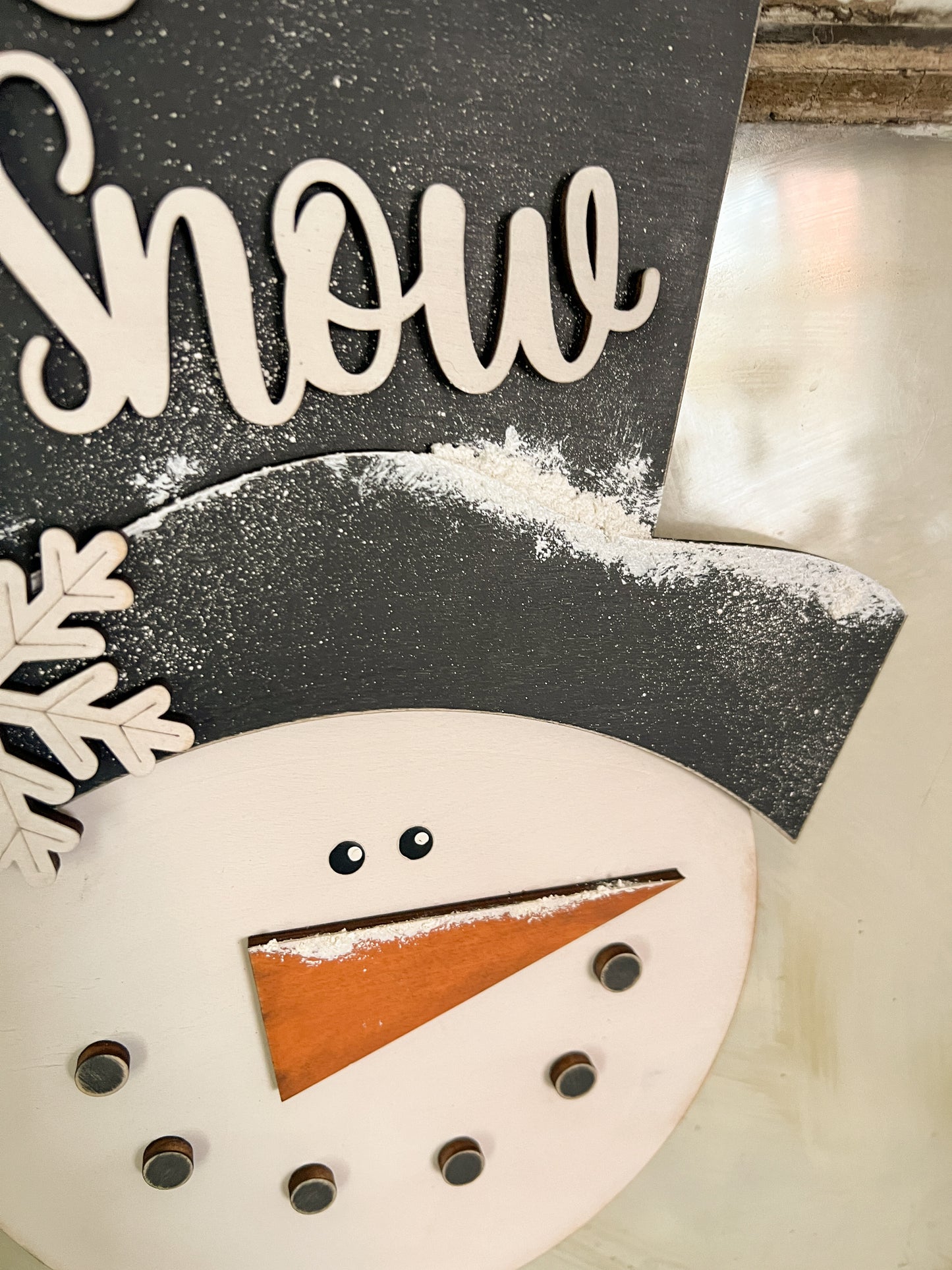 Let it Snow Snowman Door Hanger
