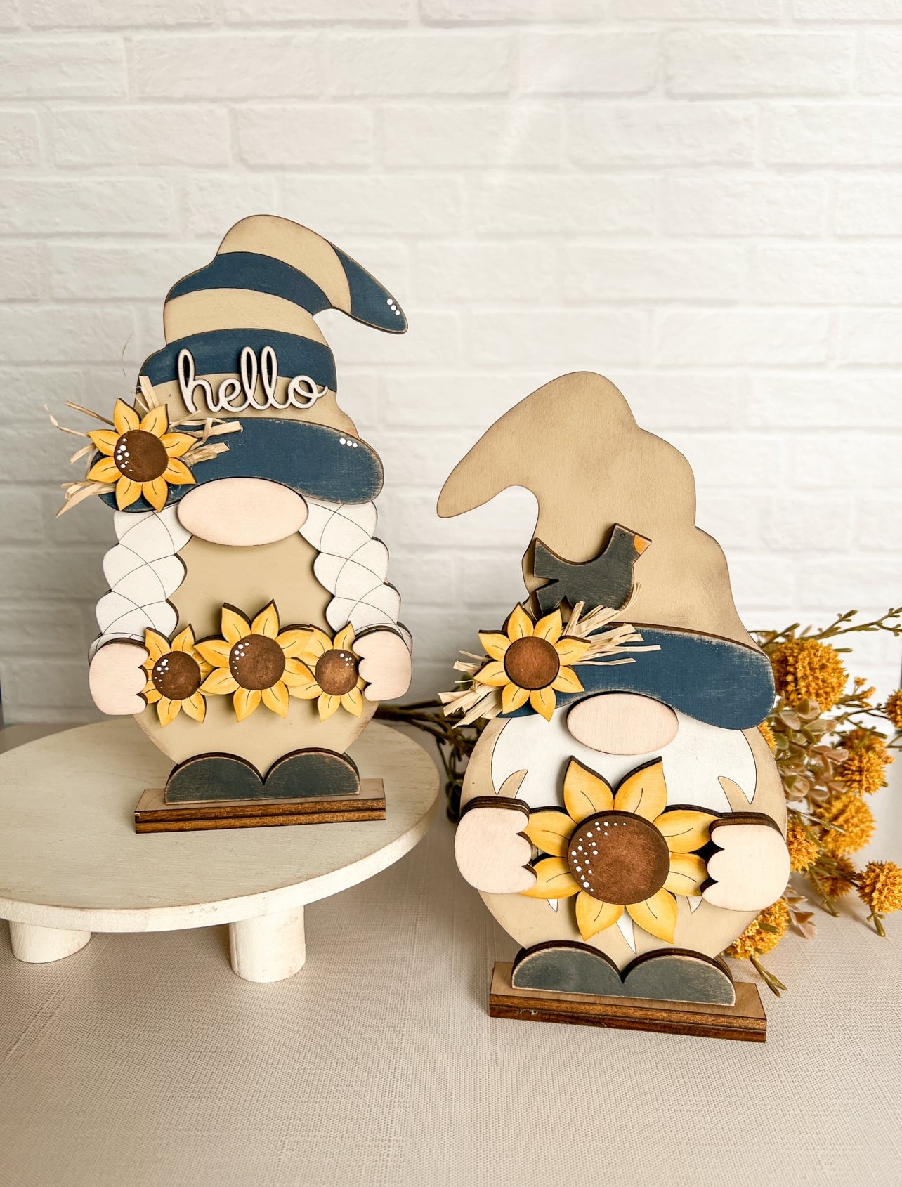 Sunflower Gnome Couple