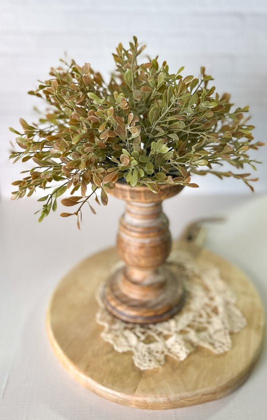 Warm Tone 12" Half Sphere Greenery