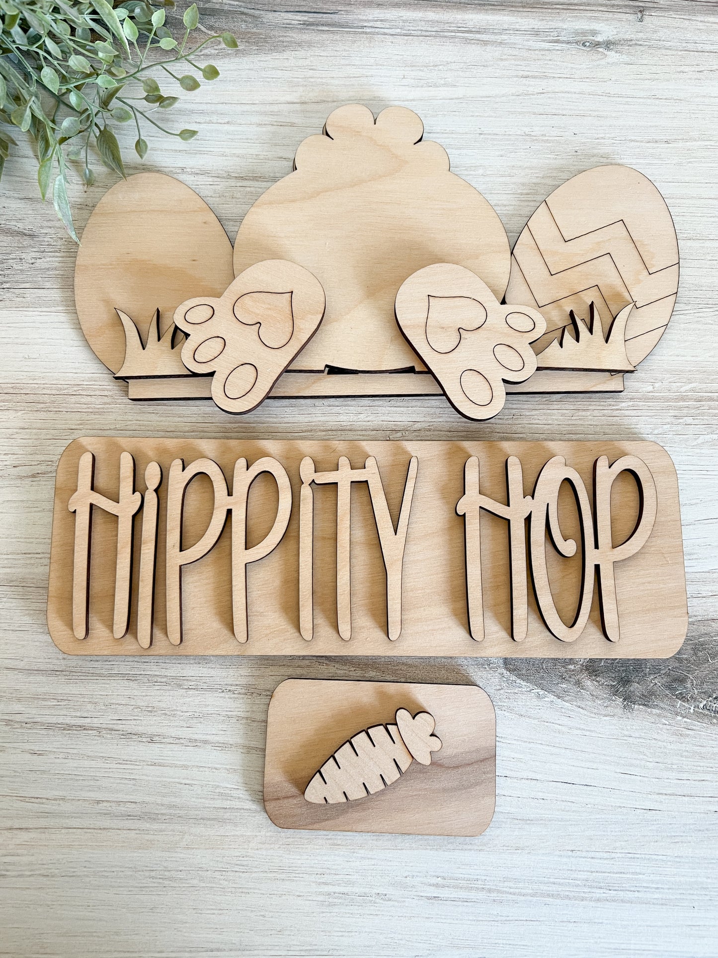 Easter Bunny Butt - ADD ON for interchangeable Rustic Truck - DIY HOME KIT - NO PAINTS