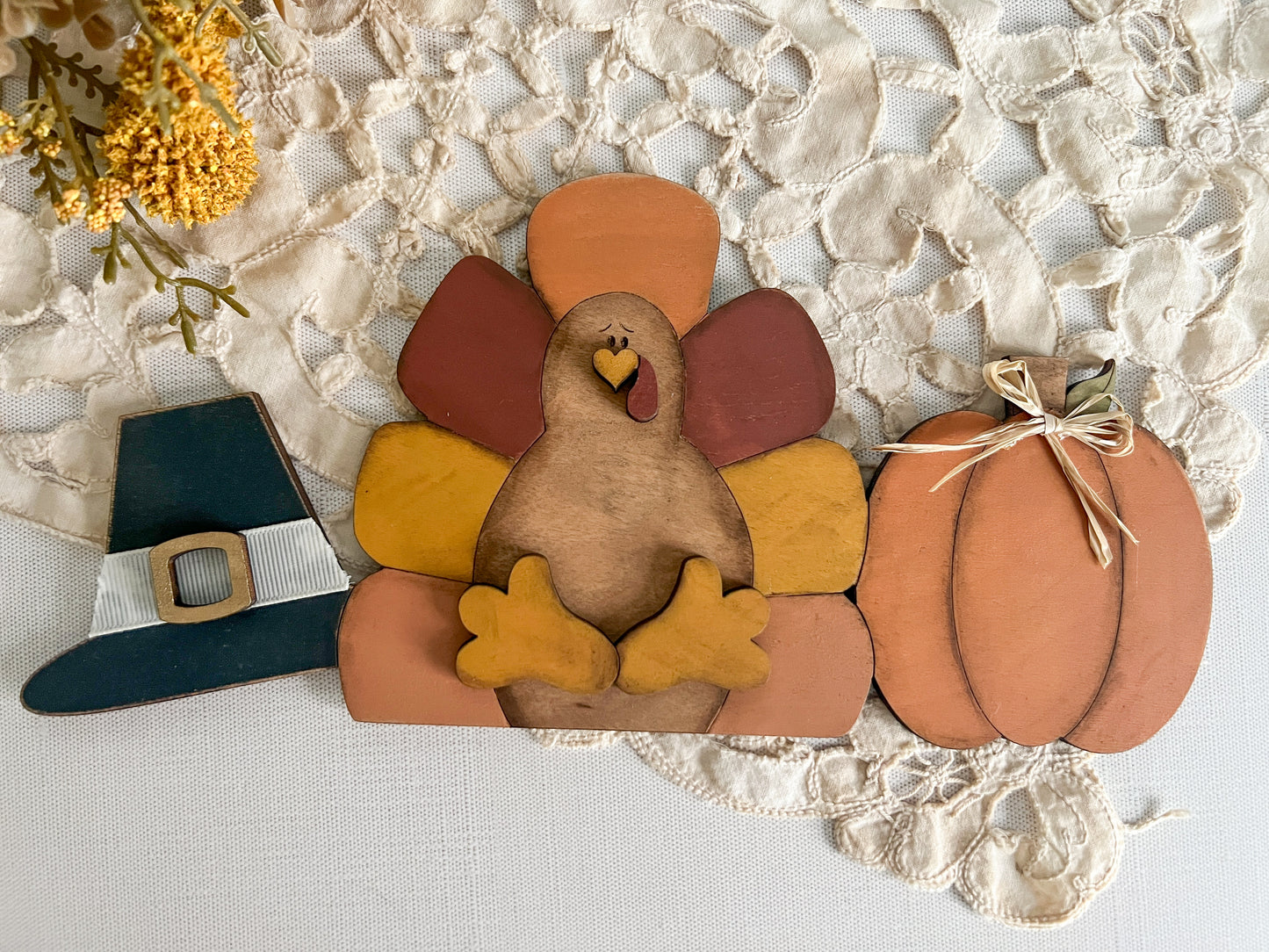 Give Thanks Turkey - ADD ON for Interchangeable Rustic Truck - FINISHED PRODUCT