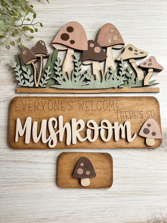 Mushroom Garden - ADD ON for Interchangeable Rustic Truck - FINISHED PRODUCT