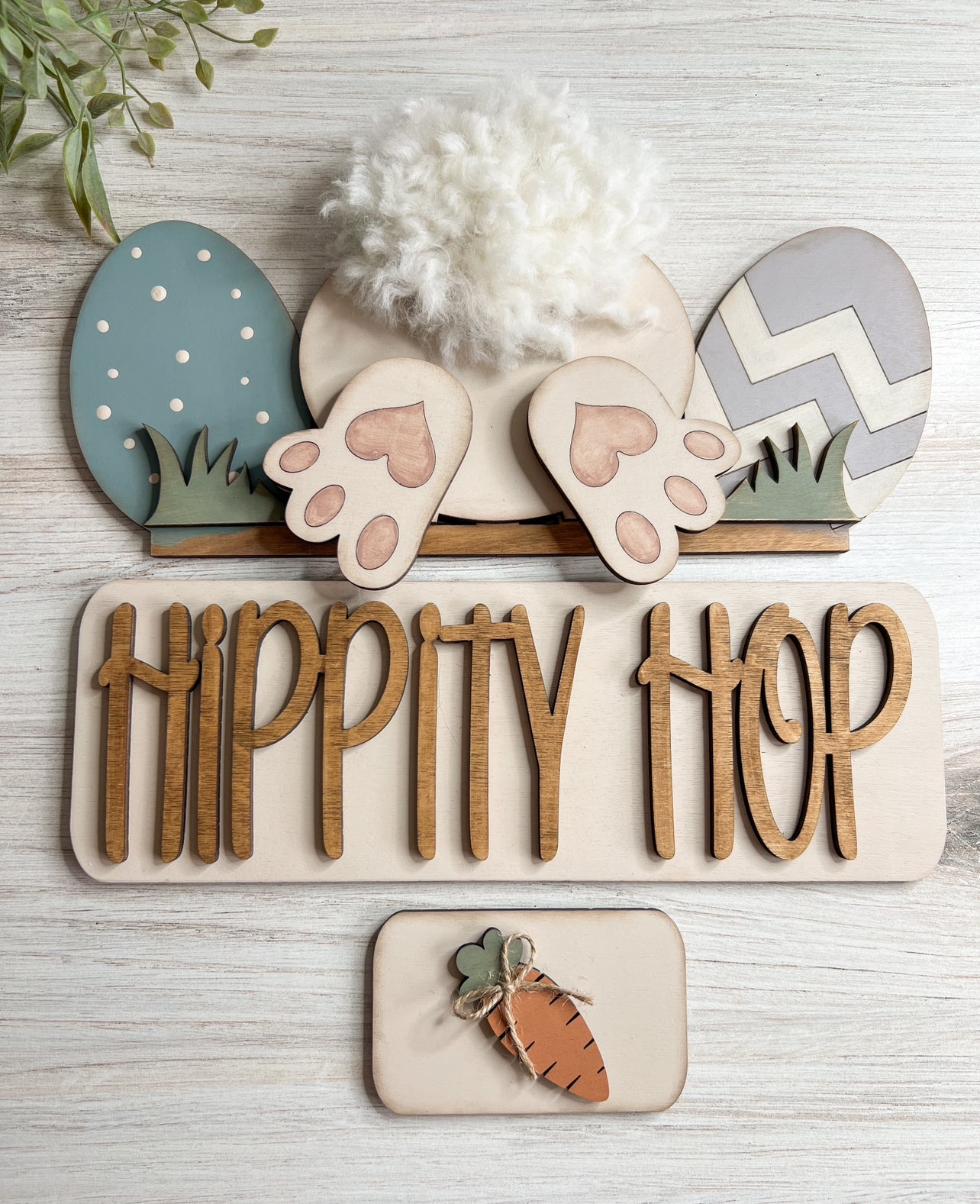 Easter Bunny Butt - ADD ON for interchangeable Rustic Truck - DIY HOME KIT - NO PAINTS
