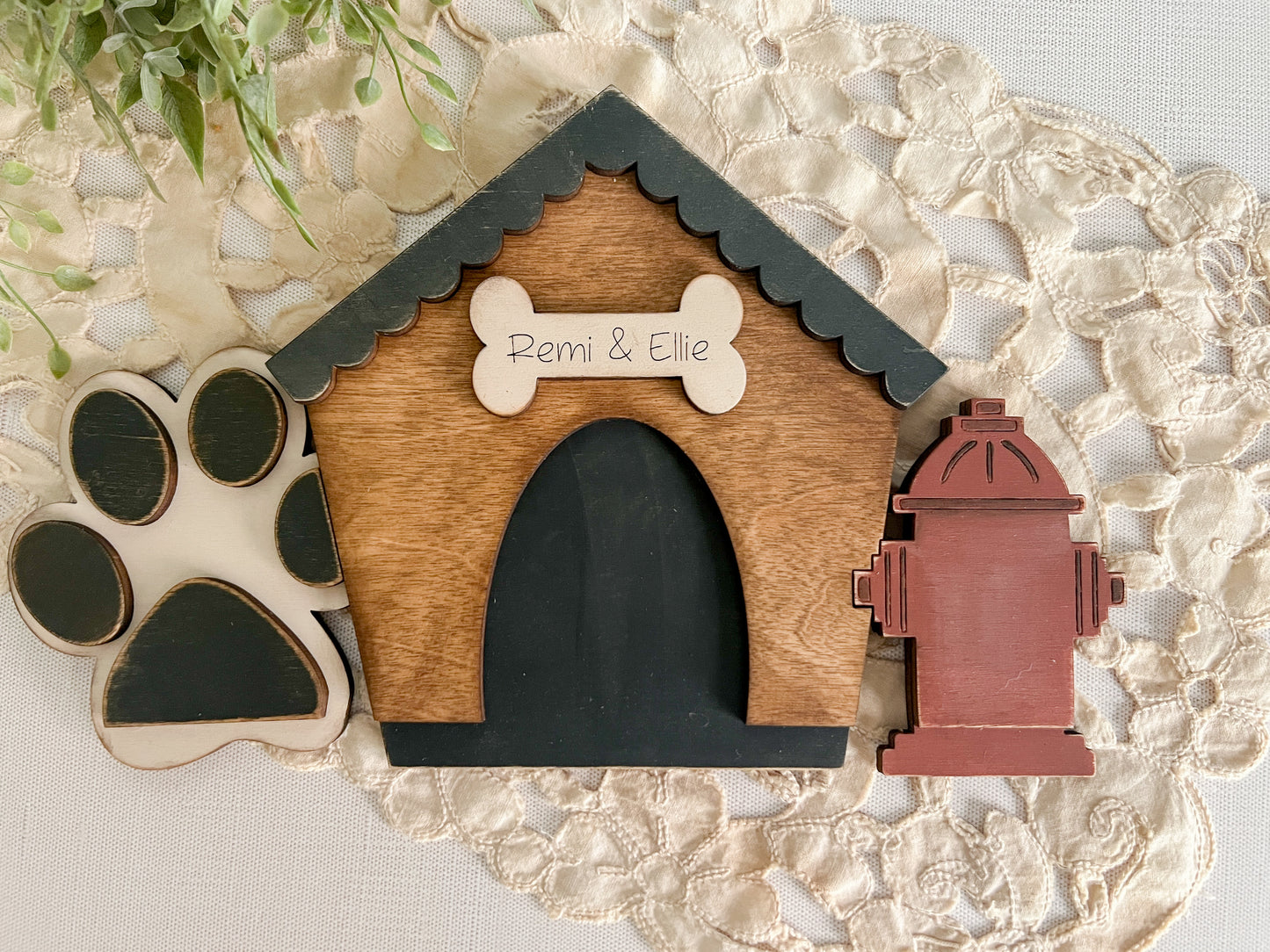 Personalized Dog House - ADD ON for Interchangeable Rustic Truck - DIY HOME KIT - NO PAINT INCLUDED