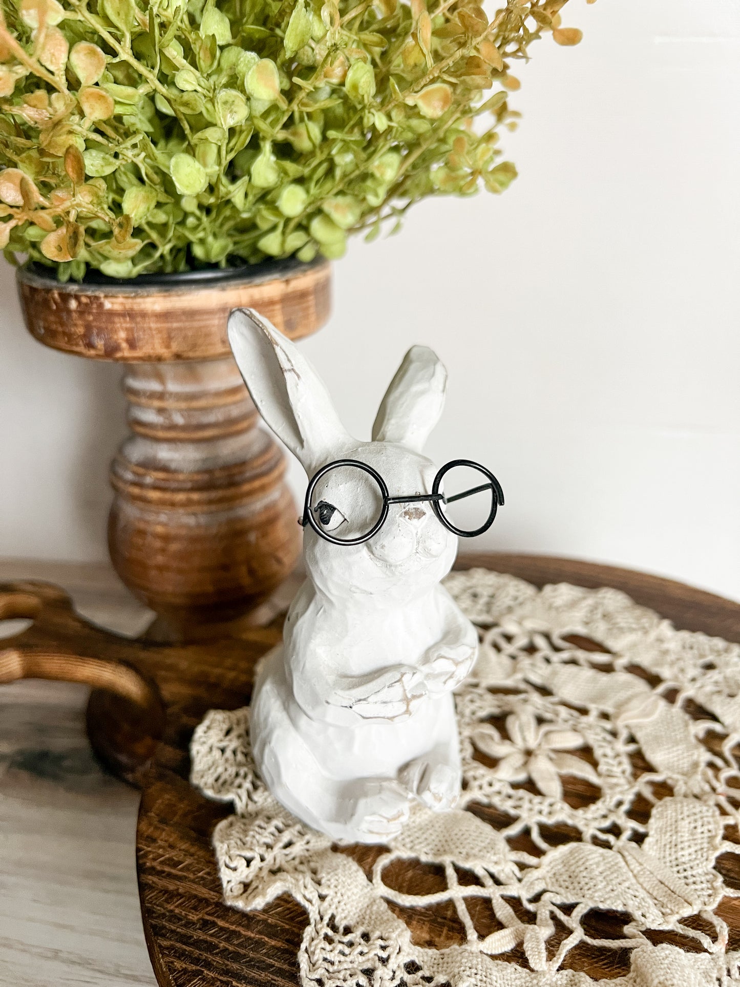 Standing Bunnies with Glasses