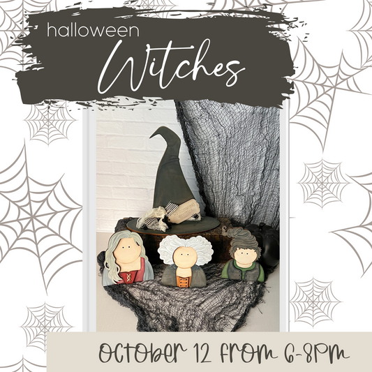 Thurs Oct 12 6-8pm- Halloween Witches - Paint & Sip - The Ave West in DuBois