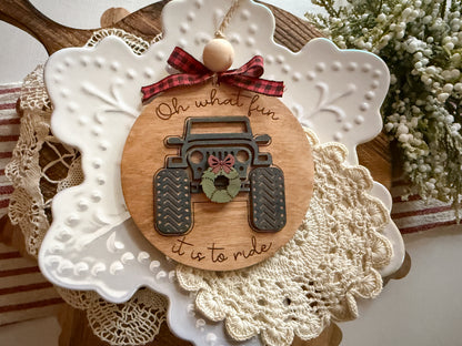 Off Road Vehicle Ornament