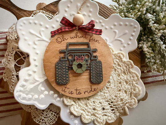Off Road Vehicle Ornament