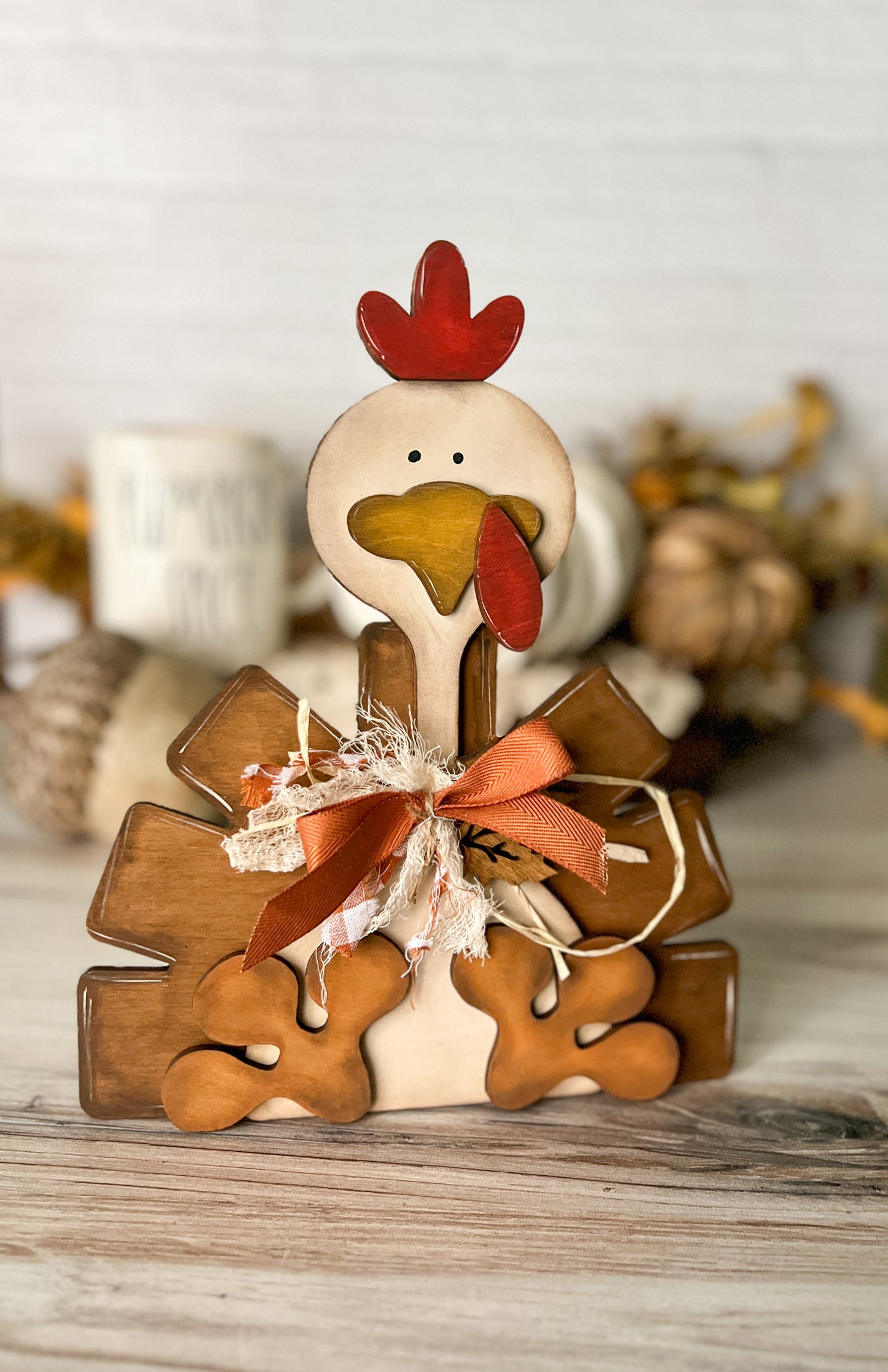 Thanksgiving Turkey - DIY Kit - Wood Blank Only - NO paints included