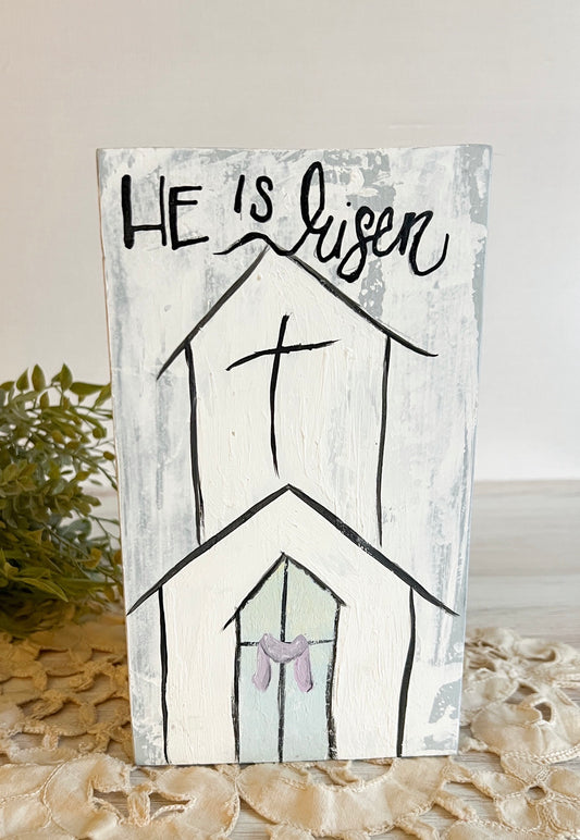 Religious Easter Hand painted Sign