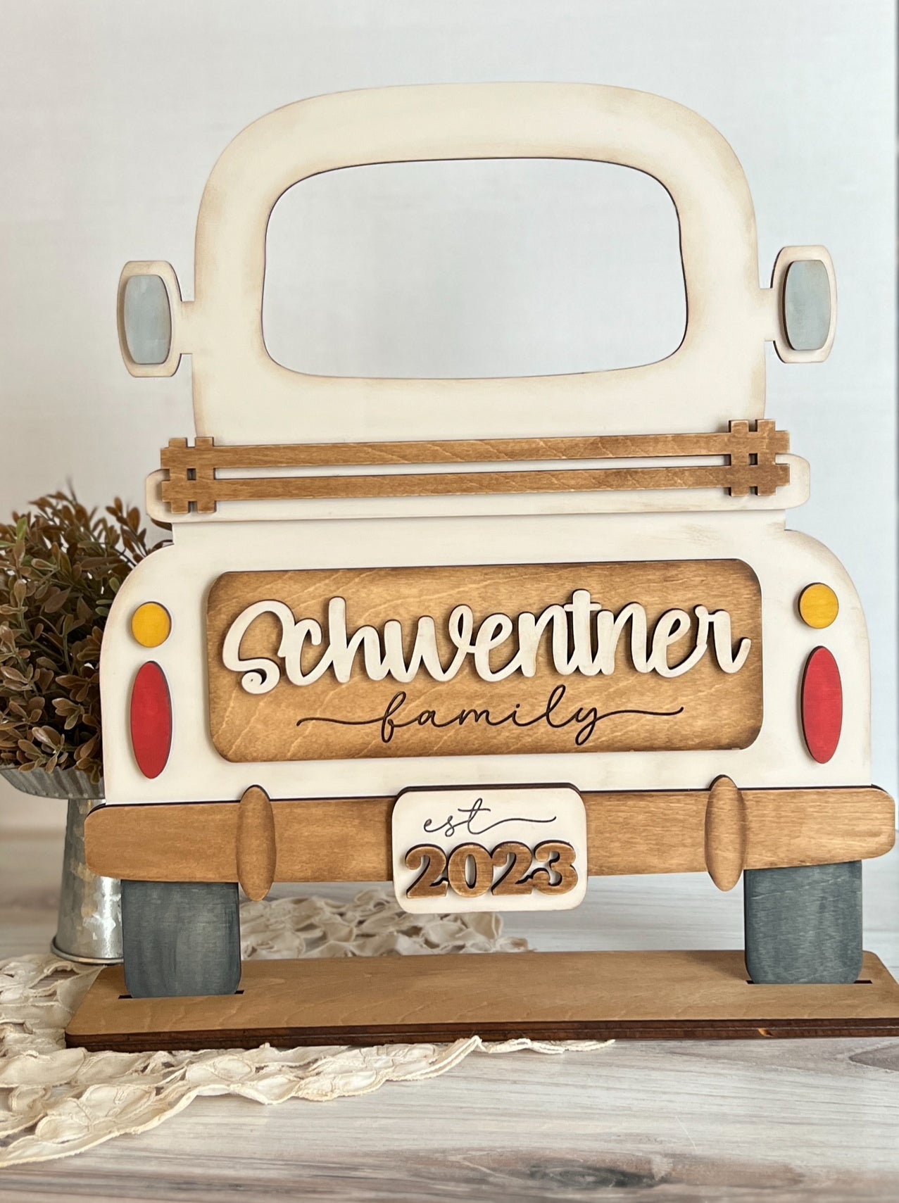 Rustic Personalized Interchangeable Truck - FINISHED PRODUCT