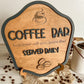 Coffee Bar 3D Sign with easel stand