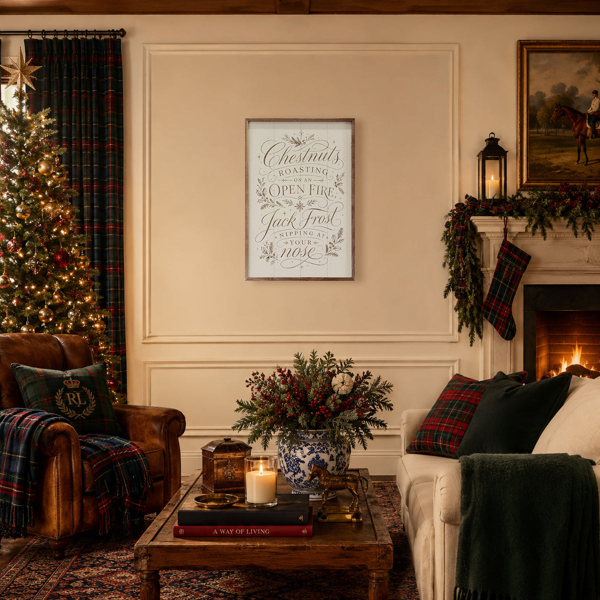 Chestnuts Roasting Typography