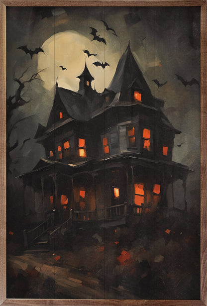 Haunted House With Bats