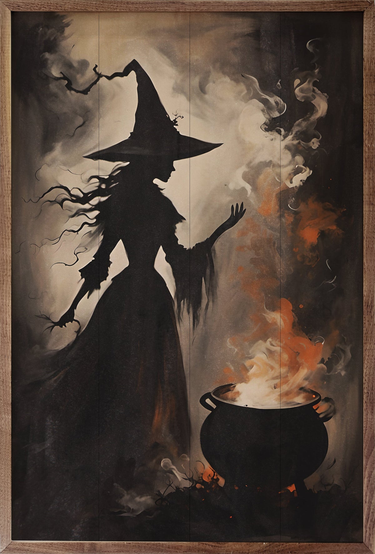 Magic And Mystery Witch With Cauldron
