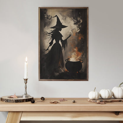 Magic And Mystery Witch With Cauldron