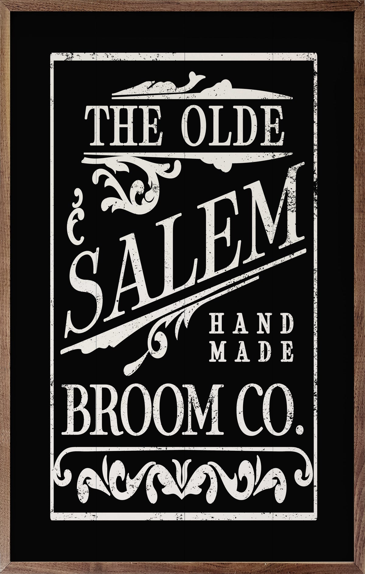 The Olde Salem Broom Co Black