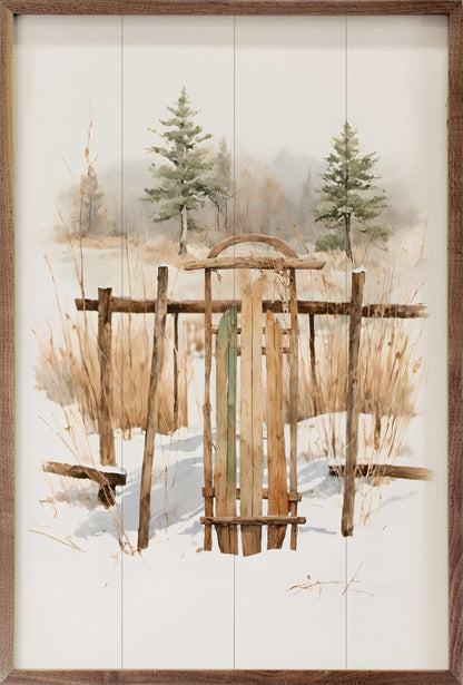 Vintage Sleigh Resting