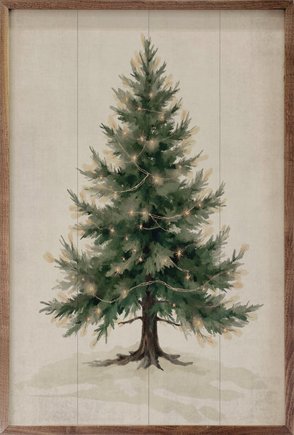 Lighted Pine Tree