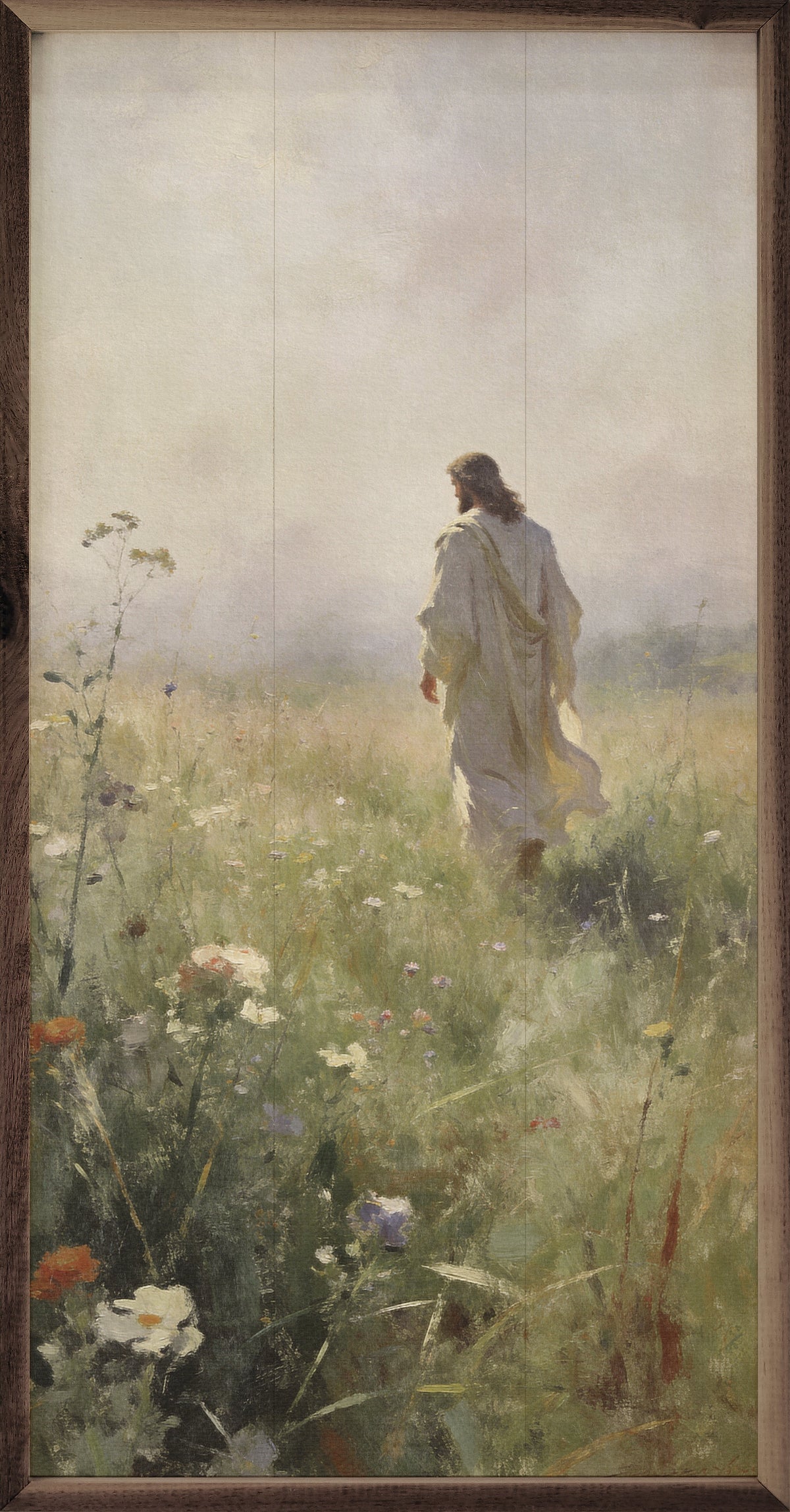 Jesus Walks Through The Morning Field