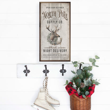 North Pole Supply Co Reindeer White