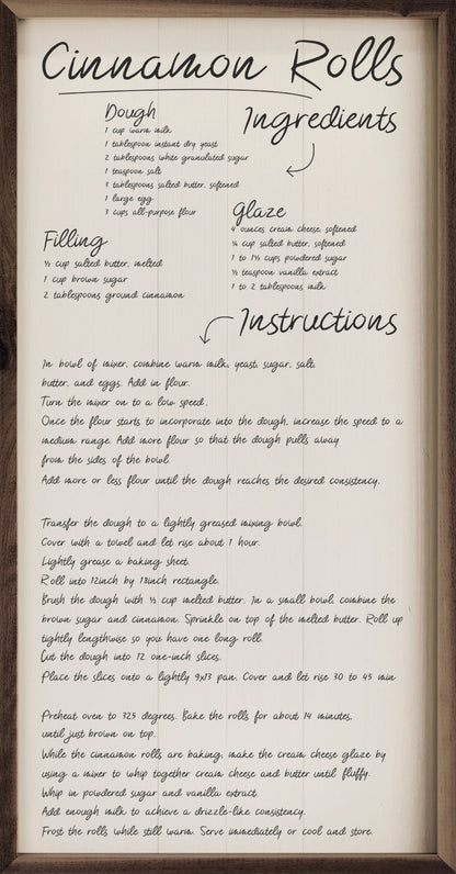 Recipe Cinnamon Rolls White