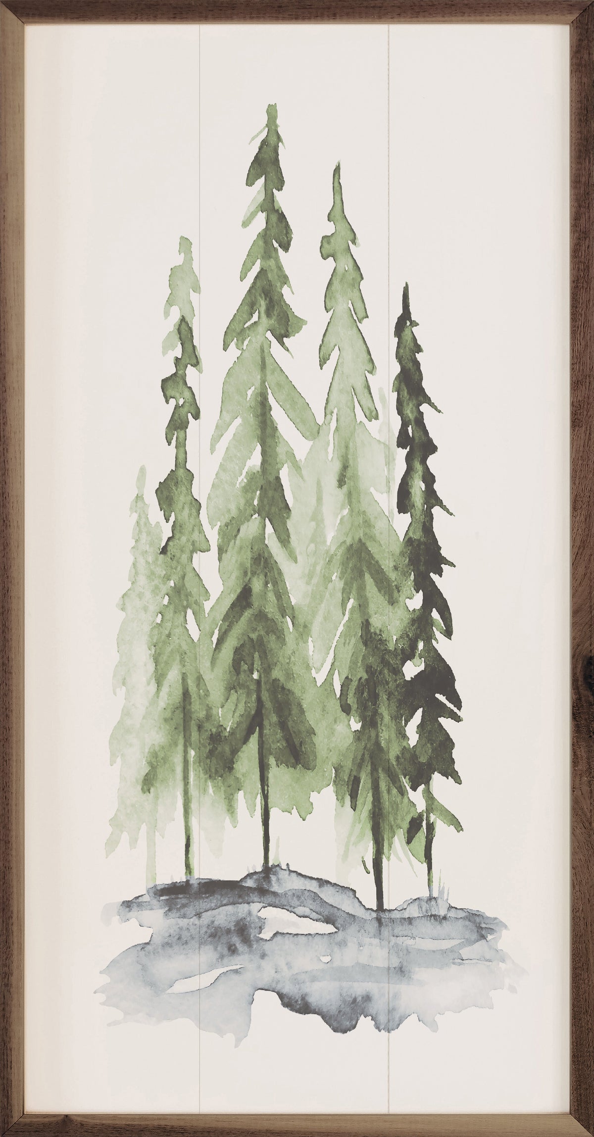 Watercolor Pines