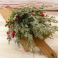 Berry Cedar Frosted Greenery Pick 18"