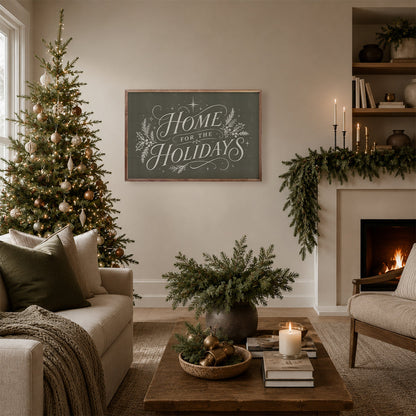 Home For The Holidays Typography