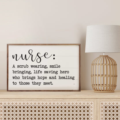 Nurse Definition White
