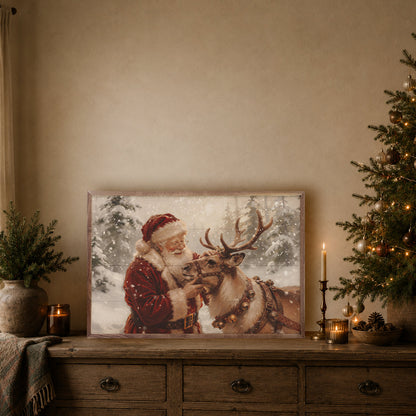 Santa And His Reindeer