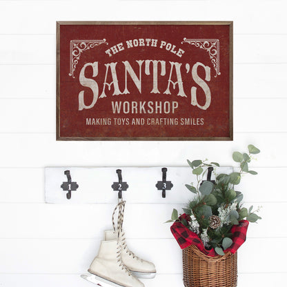 Santa's Workshop Making Toys Red