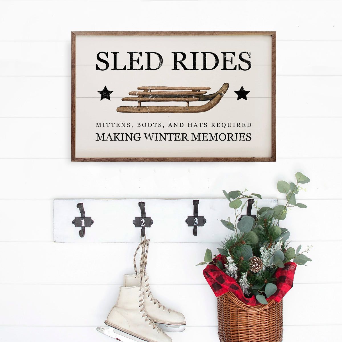 Sled Rides Making Winter Memories White