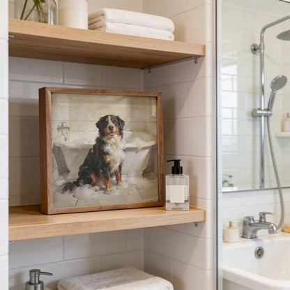 Bath Time Bernese Mountain Dog