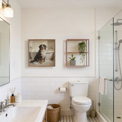 Bath Time Bernese Mountain Dog