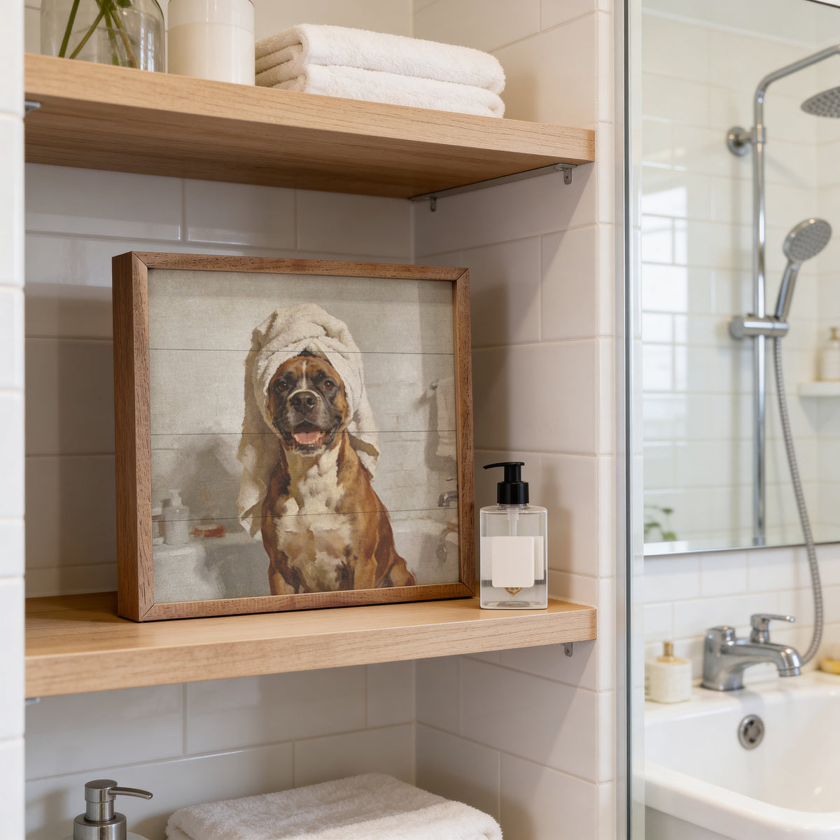 Bath Time Boxer Towel